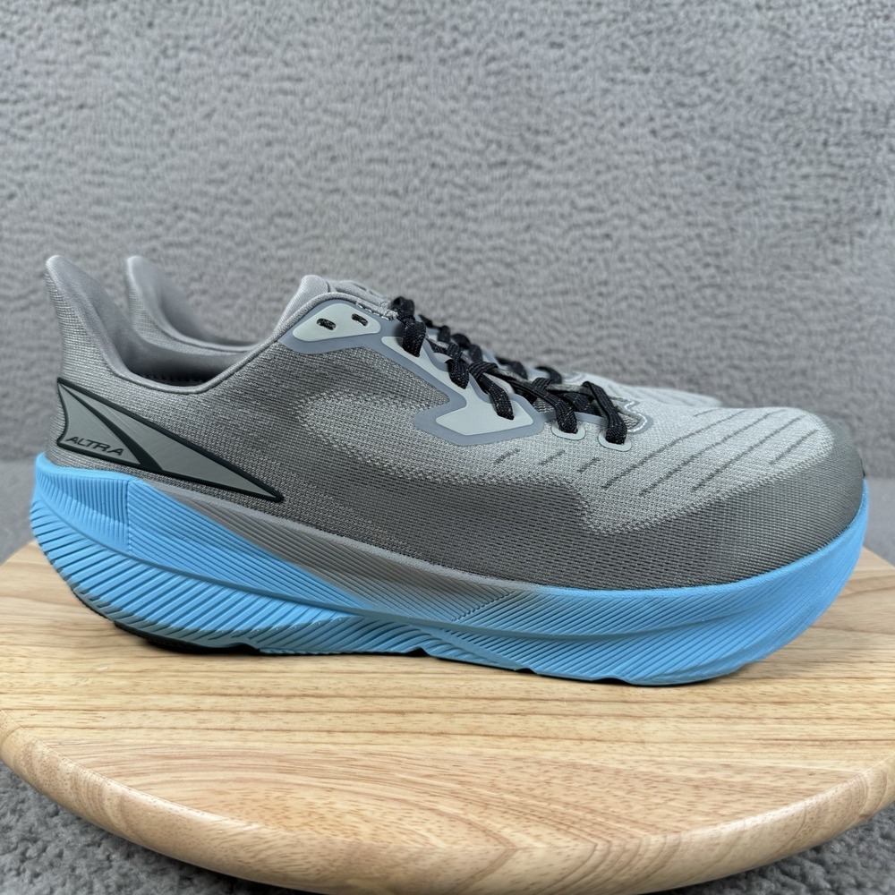 Altra Experience Flow Mens Size 10 Gray Blue Road Running Shoes 4mm Drop